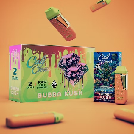 Cali Clear Bubba Kush – 2G Liquid Diamonds Disposable – Indica