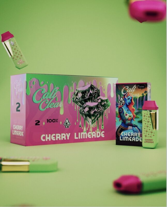 Cali Clear Cherry Limeade – 2G Liquid Diamonds Disposable – Sativa