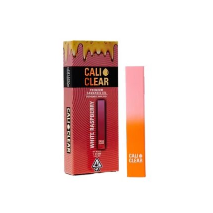 Cali Clear White Raspberry – 1G THC All-In-One Disposable – Indica